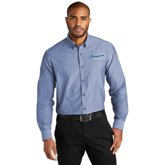 Port Authority® Long Sleeve Chambray Easy Care Shirt