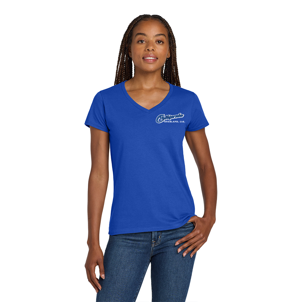 Gildan® Ladies Heavy Cotton™ 100% Cotton V-Neck T-Shirt