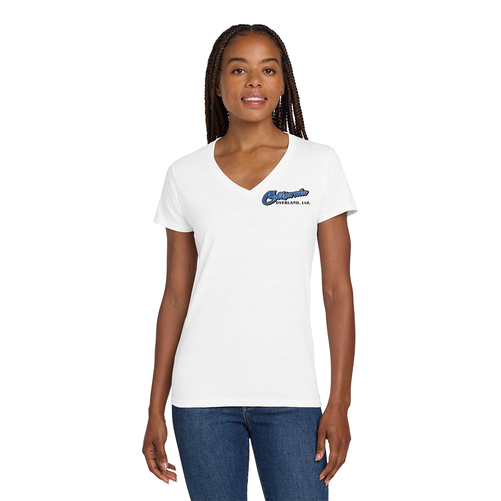 Gildan® Ladies Heavy Cotton™ 100% Cotton V-Neck T-Shirt